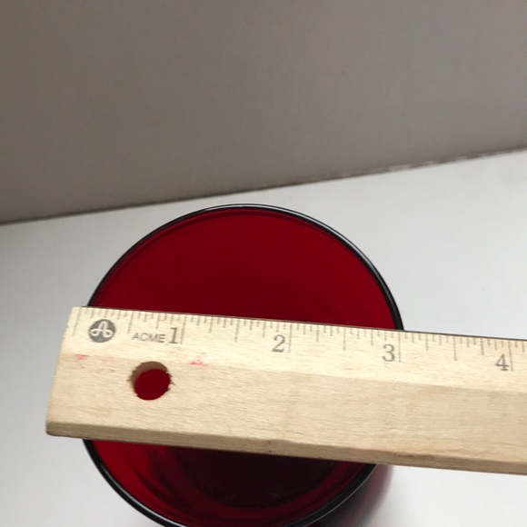 Vintage Ruby red and Emerald green glass vase - Picture 9 of 11